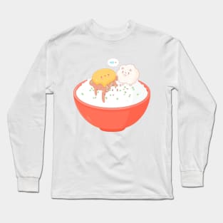 Tamago Kake Rice Bowl Long Sleeve T-Shirt